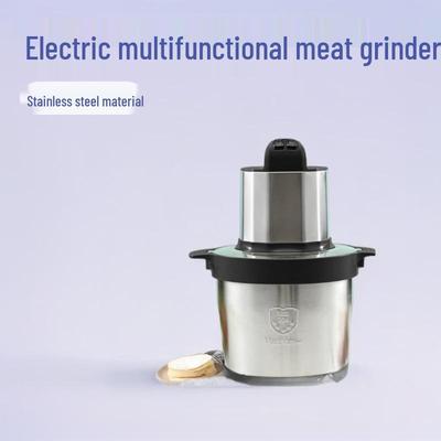 6L Stainless Steel Electric Meat Grinder & 8L Food Processor: Multifunctional for Mincing, Chopping, Baby Food, and Dough Kneading