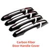Carbon Car Modification Accessory Stickers Side Door Handle Cover Trim Paste Style Chrome Silver For Land Rover Discovery 5