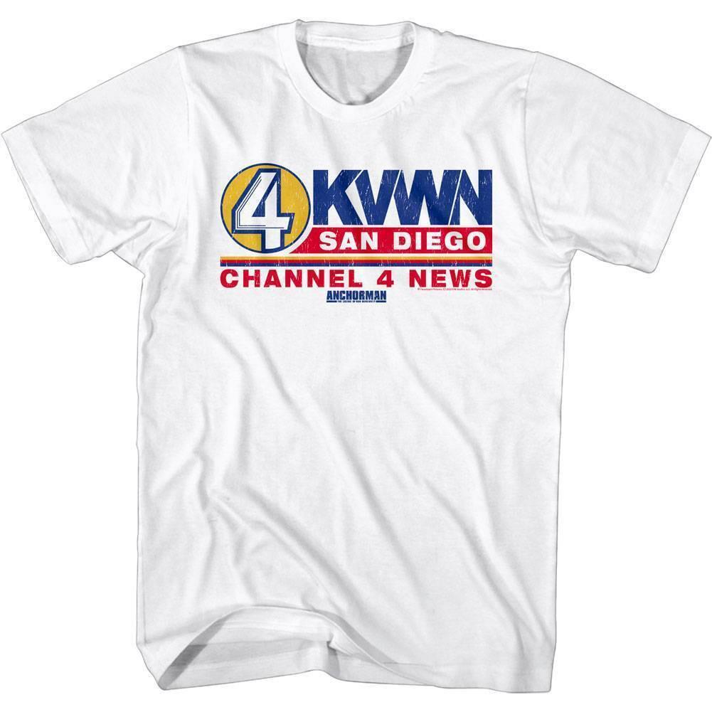 Anchorman KVWN Channel 4 News Men T Shirt S