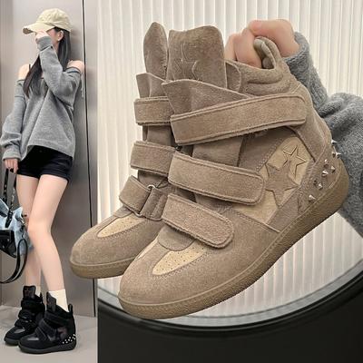 High-quality, High-top, Thick-soled, Fashionable, Versatile, Comfortable, Anti-slip, Breathable Women's Sports and Casual Shoes