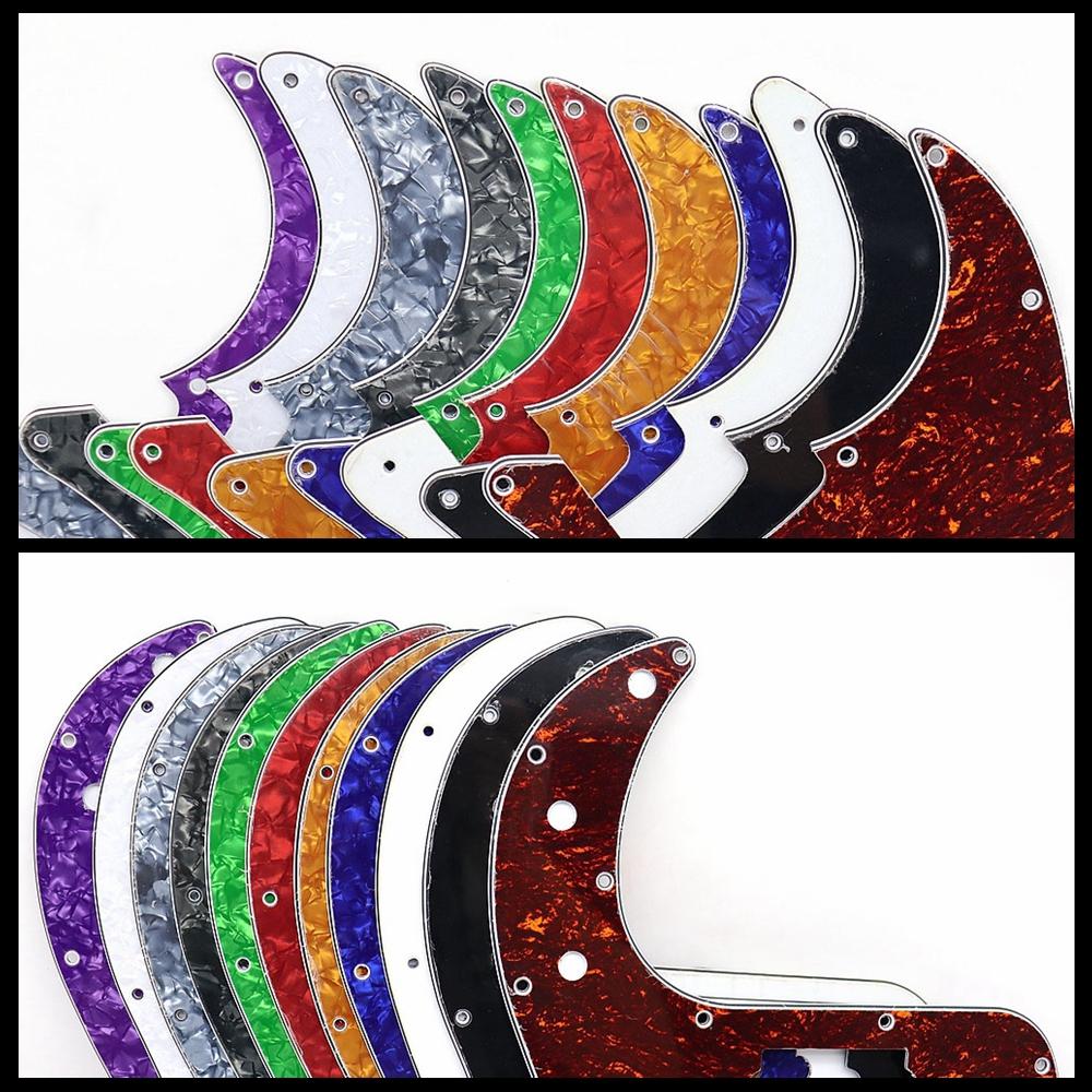 1 Stück Gitarre 3-lagiges Schlagbrett PVC Elektrische Gitarre Schlagbrett Kratzschutz für Precision Bass Pb Bass Gitarrenteil 13 Löcher