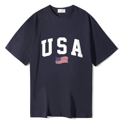YDA Usa Logo Oversized Short Sleeve T-Shirt_Ltss019Nv