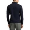 FILA Versatile Half-Zip Stand Collar Long Sleeve Breathable T-Shirt Men Tops Deep-Black A11M511201FBK