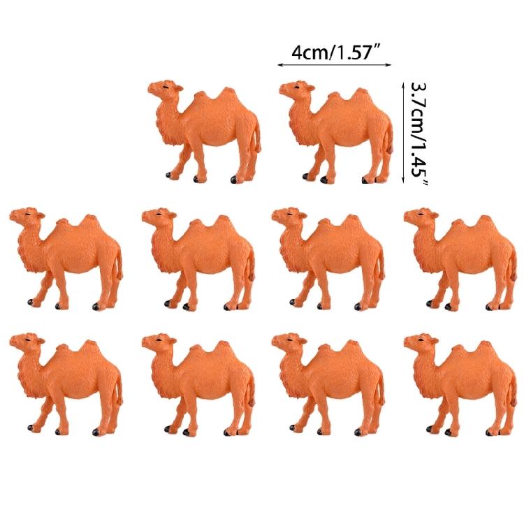 Attractive Camels Statue Lightweight Animal Figurine Eye-catching Camels Ornament