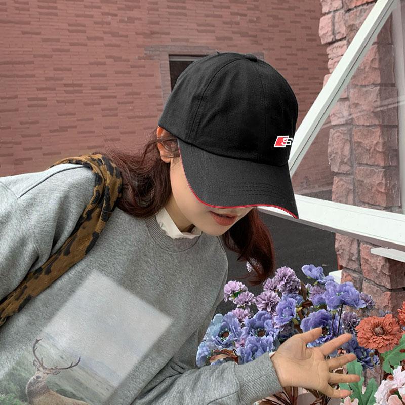 Men Women Baseball Cap Car Logo Summer Sports Hat For Audi C5 C6 C7 A4 B6 B8 B7 A6 A3 A5 Q3 Q5 Q7 8P  S3 S5 S1 S4 S2 RS3 RS4 RS5 RS6 RS8