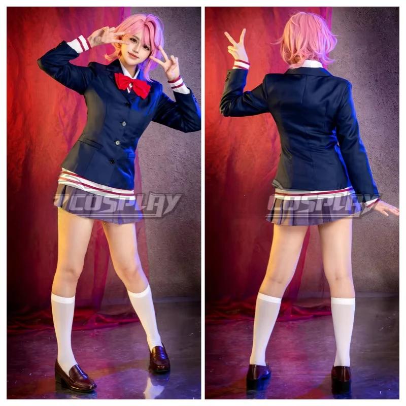 Anime Dandadan Ken Takakura Momo Ayase Cosplay Aira Shiratori Costume Black Uniform Hoodies Skirt Christmas Party for Girls Wome