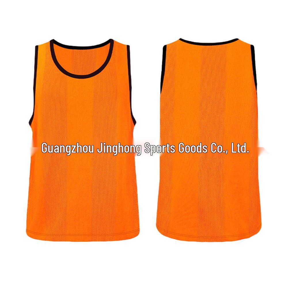 Striped Mesh Training Vest for Team Sports and Student Activities