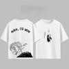 T-shirt Unisex Donna in Puro Cotone Estate Stile Harajuku Moda Girocollo Manica Corta Anime Giapponese Jujutsu Kaisen Y2K