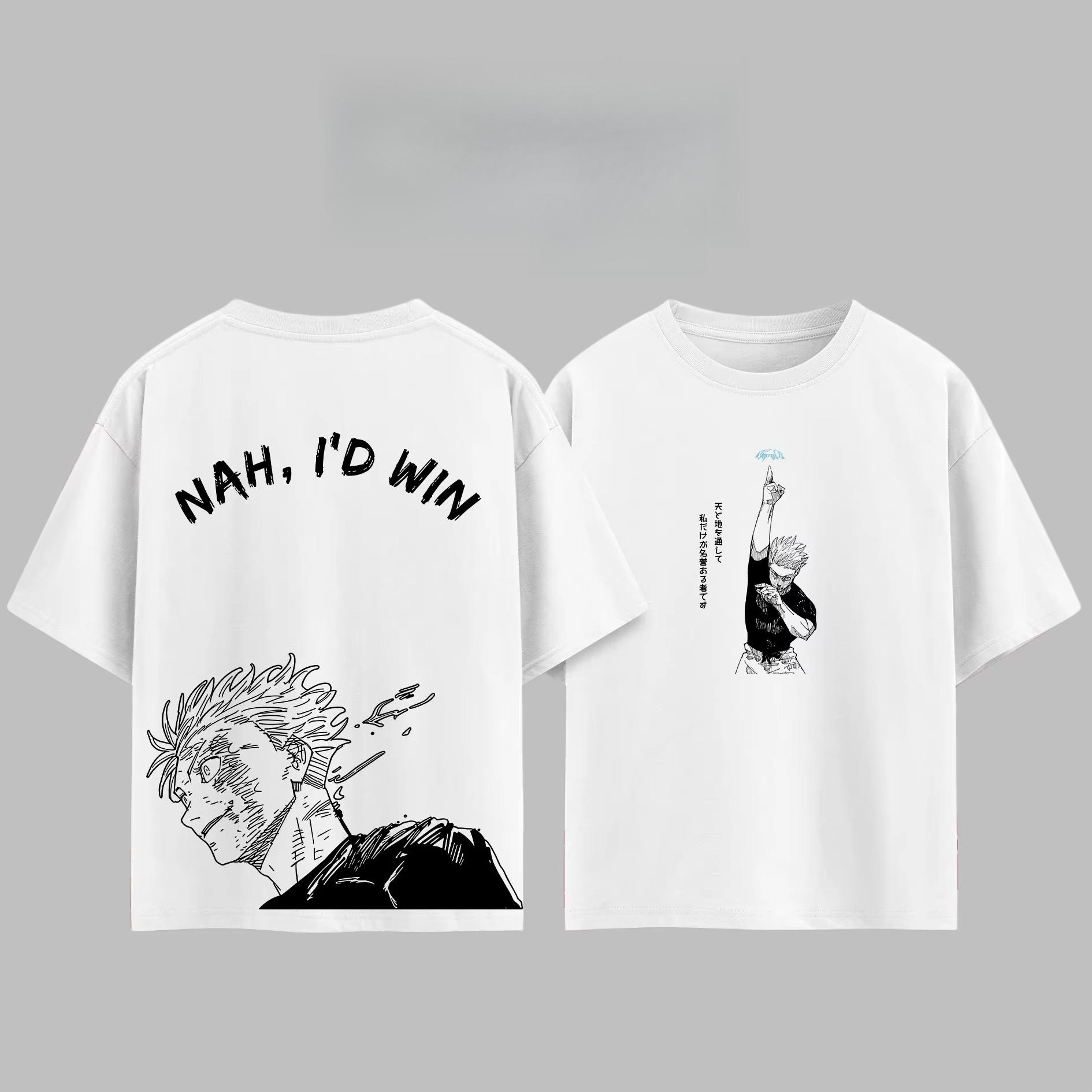 

Японский Аниме Jujutsu Kaisen Y2K Футболка Унисекс Женская Чистый Хлопок Летний Топ Стиль Харадзюку Мода Круглый Вырез Короткий Рукав Футболки 2XL