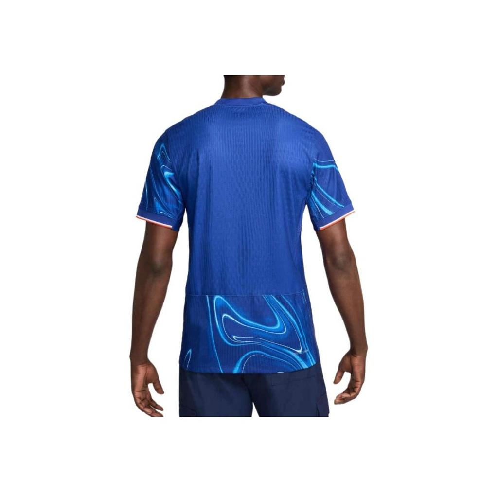 Nike Chelsea Club 2024/25 Season Home Lightweight Quick-Dry Cool Short Sleeve Football Shirt Men tops Impact-Blue Team-Orange White FN8760-496