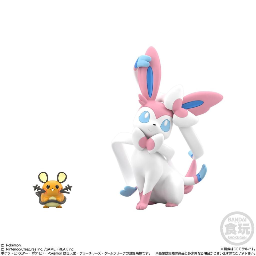 BANDAI Pokémon Scale World Kalos Region Chewing Gum Candy Toys (Box Set of 10)
