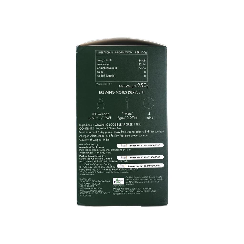 Makaibari Darjeeling Grüner Tee | 250 g loser Blatttee | MonoCarton Grüner Tee | Erfrischend und Belebend | Handgepflückt