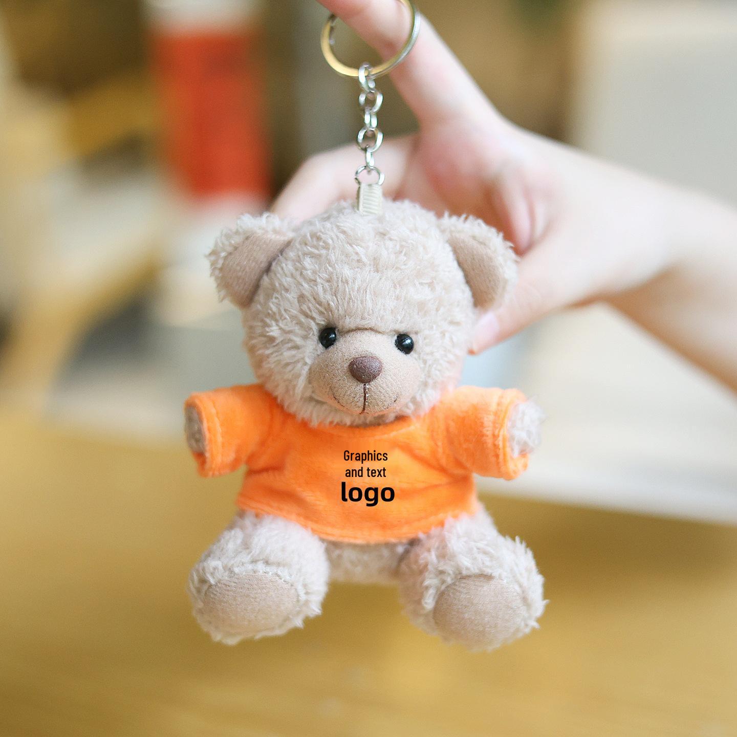 Little Bear Plush Pendant Keychain - Teddy Bear Figurine Gift About 12cm [In Stock Fast Shipping]