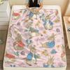 Peter Rabbit Printed Flannel Blanket, Soft Throw for Bedroom Sofa, Washable, Fan Merchandise, Great Gift.