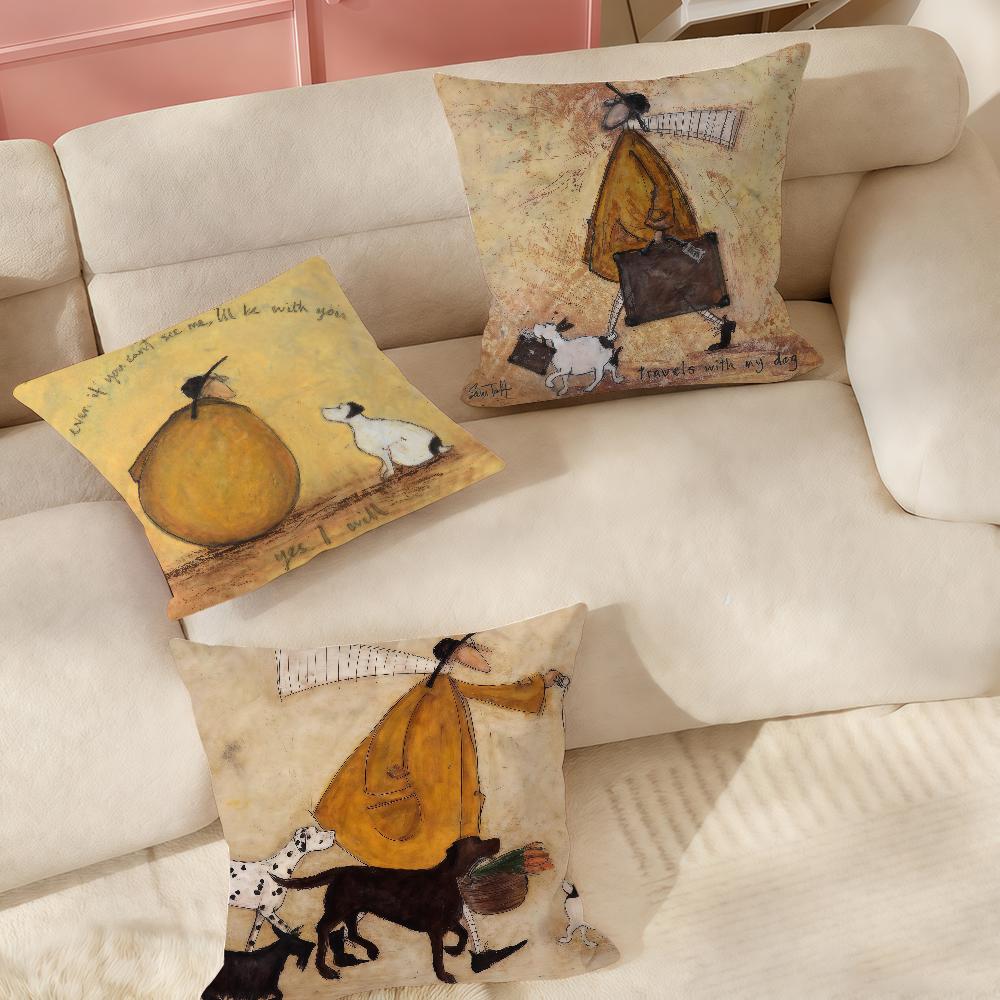 Ssam Toft Art Pillow Case Suitable For Bedrooms Living Rooms Cars Home Decoration
