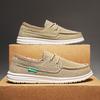 Men's Casual Slip-on Loafers Canvas Stretch Shoes