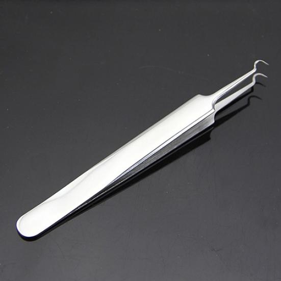 Curved Stainless Steel Blackhead Acne Pimple Clip Remover Face Cleaner Tool