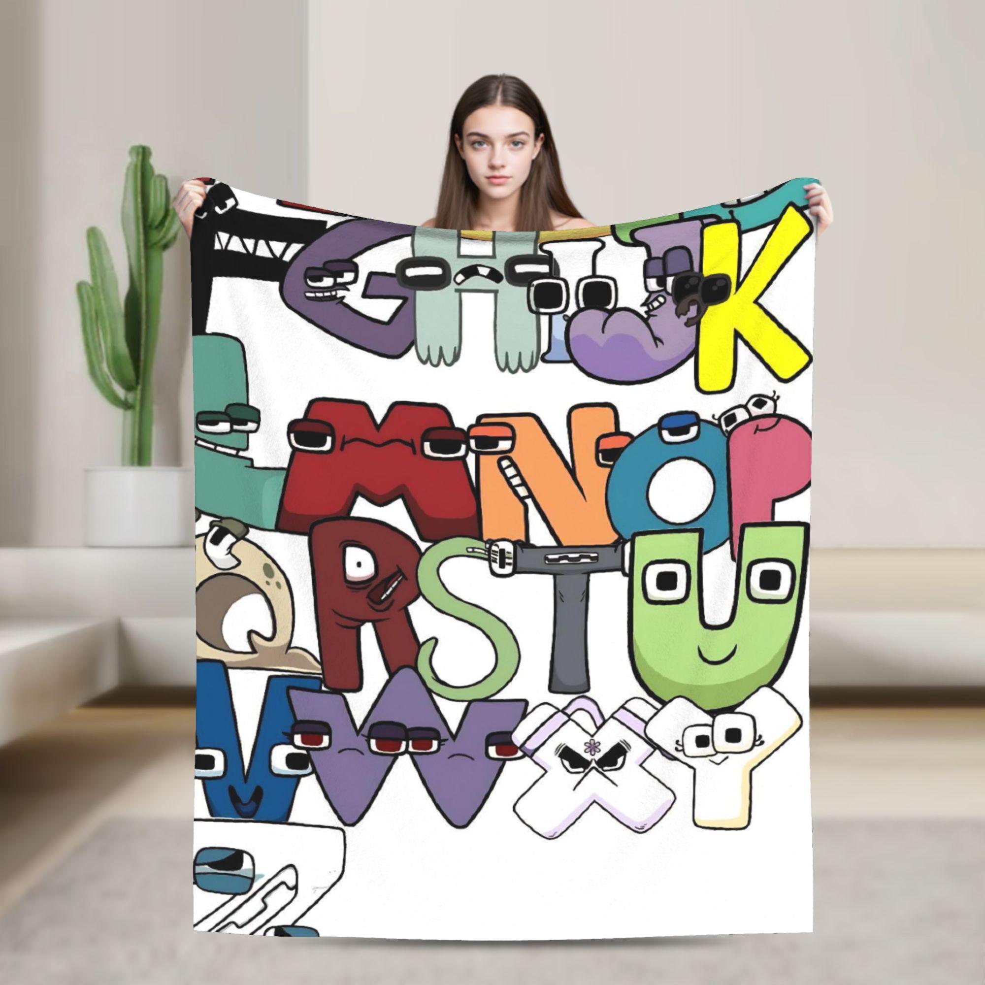 

Alphabet Lore English Letter ABC Blanket For Couch Chair Sofa Bed Super Warm Customized Quality Bedspread 30x40in