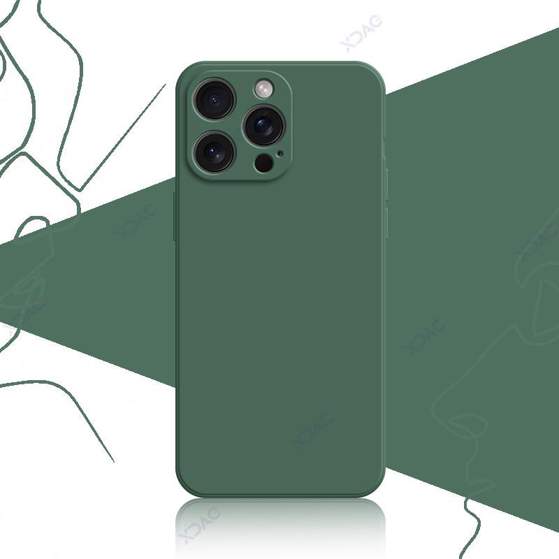 Cute Phone Cases for iPhone 15 Pro Max Plus iPhone15 15Pro 15Plus 5G Full Soft Luxury Square Liquid Silicone Back Cover