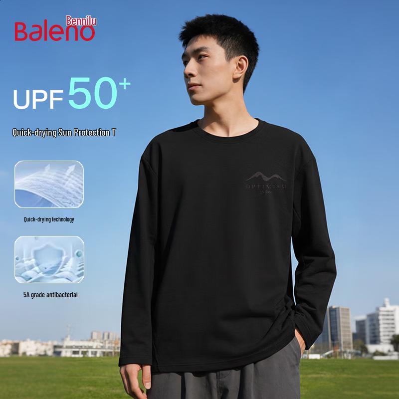 

Baleno Men s Quick-Dry High-Elastic Antibacterial Long Sleeve Sport T-Shirt 2XL