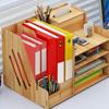 New Space Saving Multi-layer Storage Box Wooden Tissue Box Desktop Storage Box High-capacity Desk Organizer Household Use
