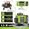 4D 12/16 Line Green Light Laser Level  360° Horizontal Vertical Cross Measure Tool Automatic Self Leveling Laser Projector