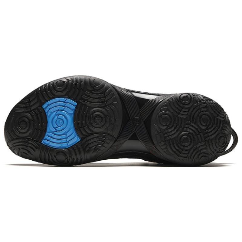 Anta Three point Rain1.0 Hidden Flame, Ice And Fire Cushioning And Breathable Low top Basketball Shoes Men's Black Sneakers 912341102-1