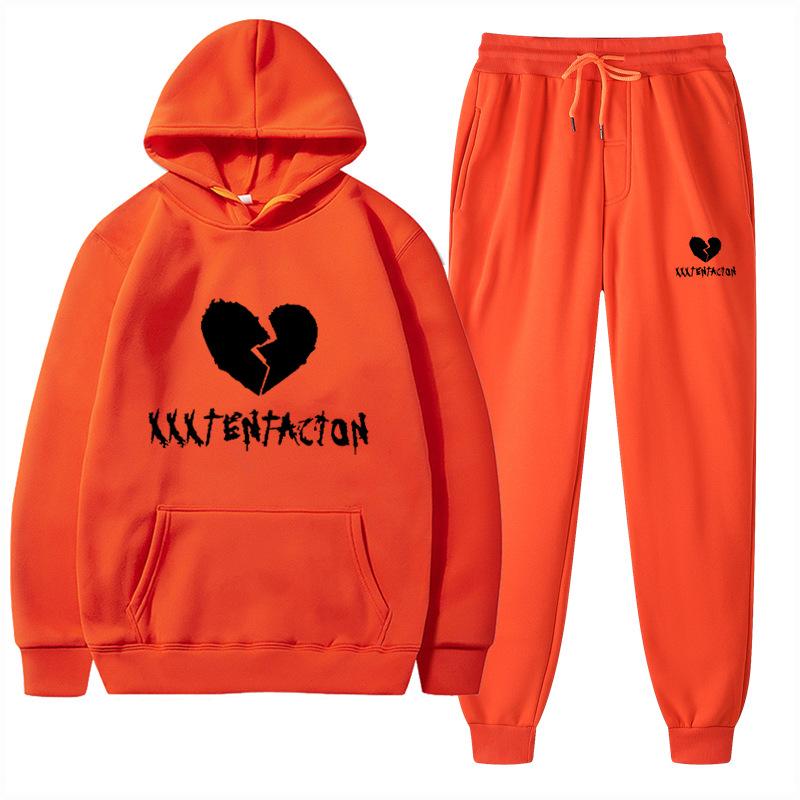 2025 Trendy European & American Spring/Autumn Hoodie & Sweatpants Fashion Set