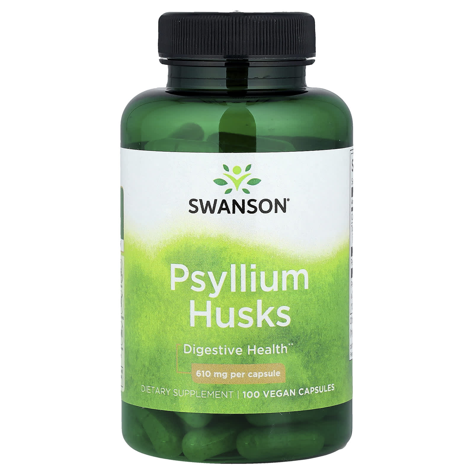 

Psyllium Husk, 610Mg, 100 Veggie Capsules