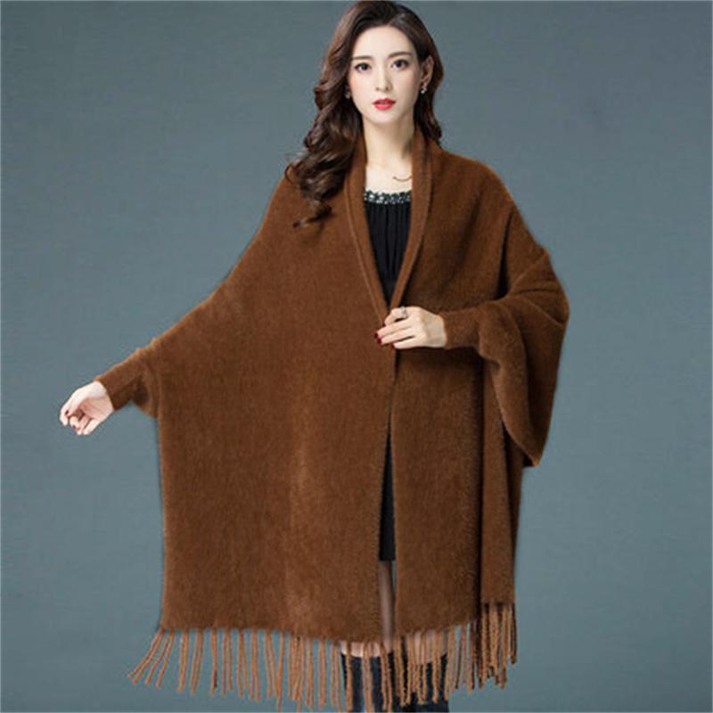 10 цветов зимняя теплая длинная вязаная искусственная норка бархатная толстая — фото 16