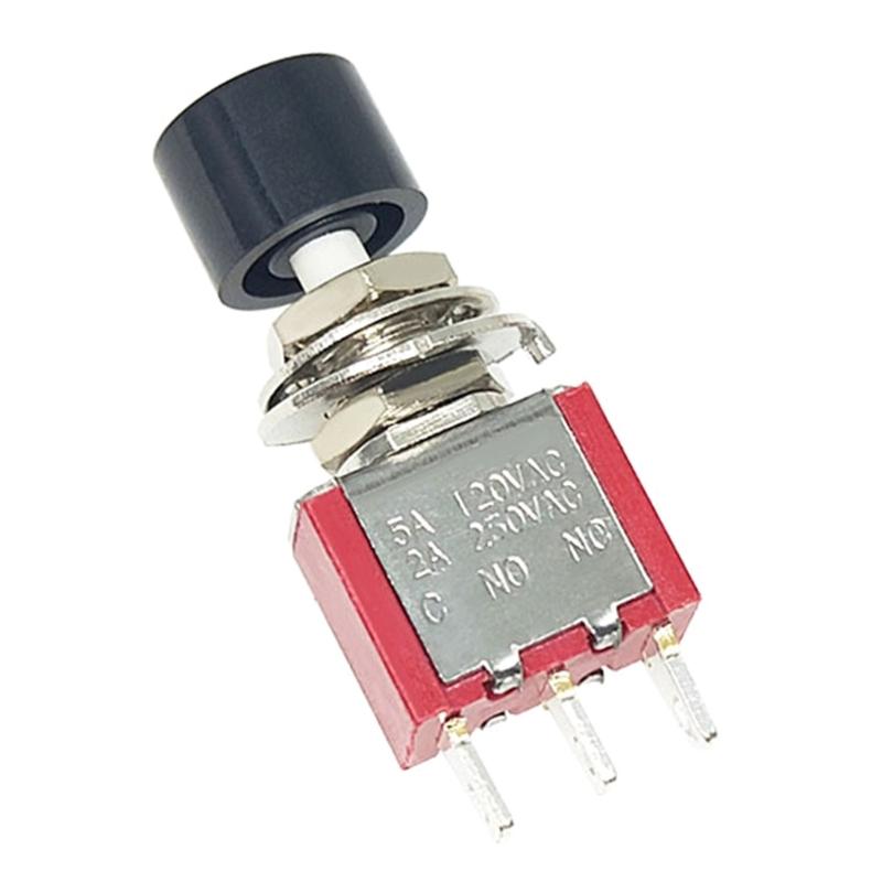 Mini Momentary Push Button Switches PS102 3Pin 6Pin Atomatic Reset 2A250VAC 5A120VAC For Electronics Appliances