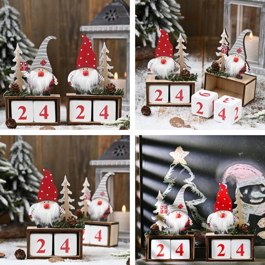 Ornament Christmas Elderly Pinecone Calendar Elderly Xmas Countdown Garnish