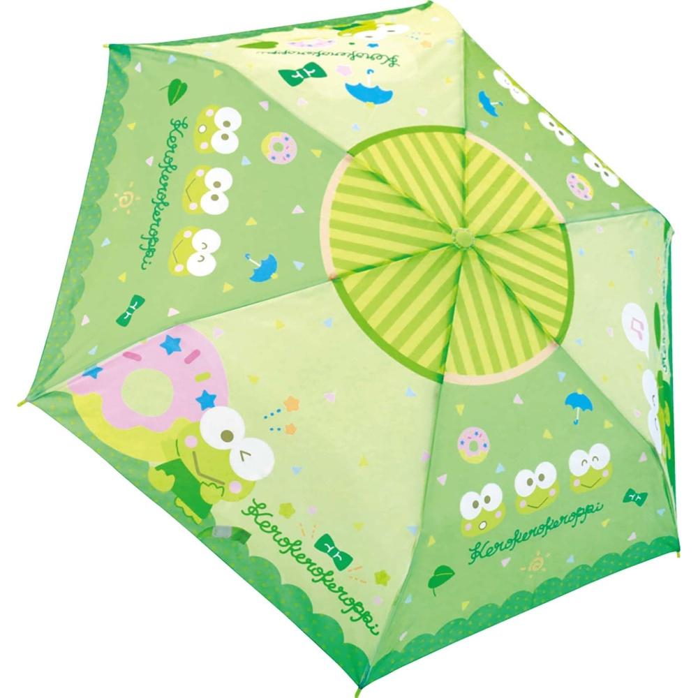 J s Planning Sanrio Folding Umbrella Kerokero Keroppi Happy Donut Compact Lightweight Character 53cm 90505