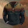 Lässiges Retro-Sweatshirt mit Farbverlauf für Herren