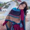 Yunnan Lijiang Ethnic Style Women's Thickened Travel Shawl Cloak
