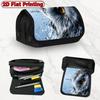 1pc Owl-Themed Flip Pencil Case with Zipped Closure - Double Layer Multi-Compartment School Organizer Suitable for School Supplies Storage, Pencils, P