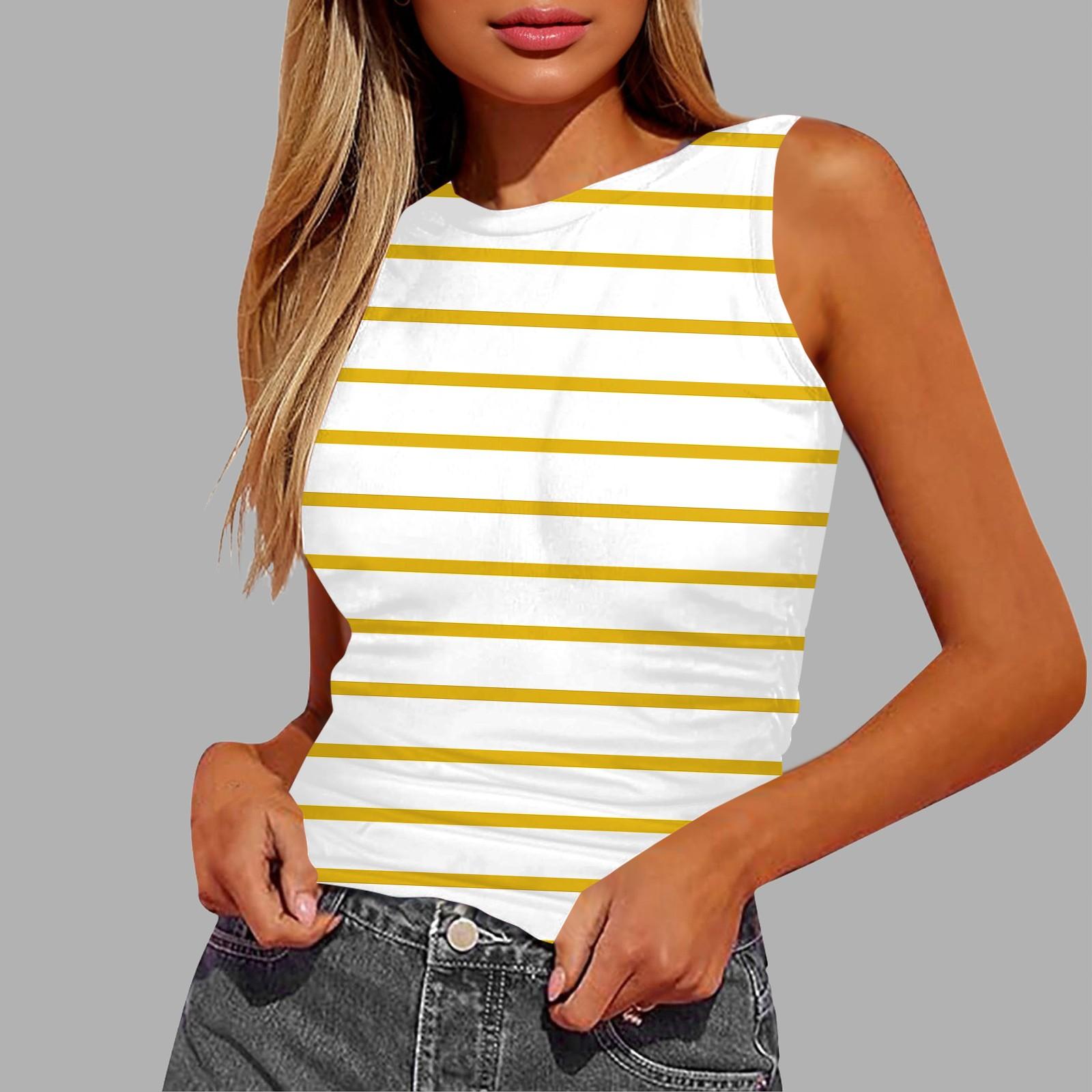 

Жіноча жилетка без рукавів у складку S жовтий