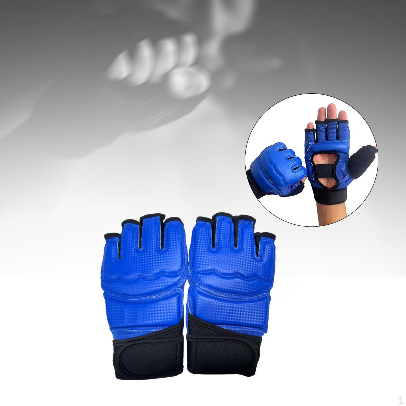 

Перчатки для смешанных боевых искусств для фитнеса и спарринга с устойчивой к давлению конструкцией Blue L