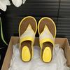 Casual vacation retro slope heel flip-flops women's summer wear 2025 new with skirt heightening cool slippers