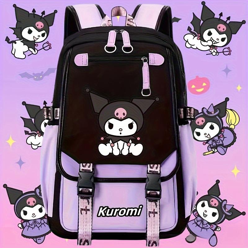 

Kuromi Cartoon Schoolbag Junior High School High School Female Students Large Capacity Casual Light Backpack no specification