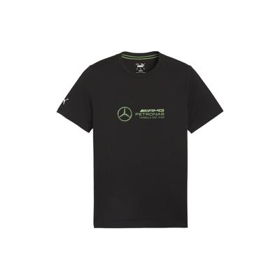 Mercedes AMG Petronas F1 Team Retro Letter Print Logo Design Casual Crew Neck Short Sleeve T-Shirt Men T-Shirts Black 623754-01