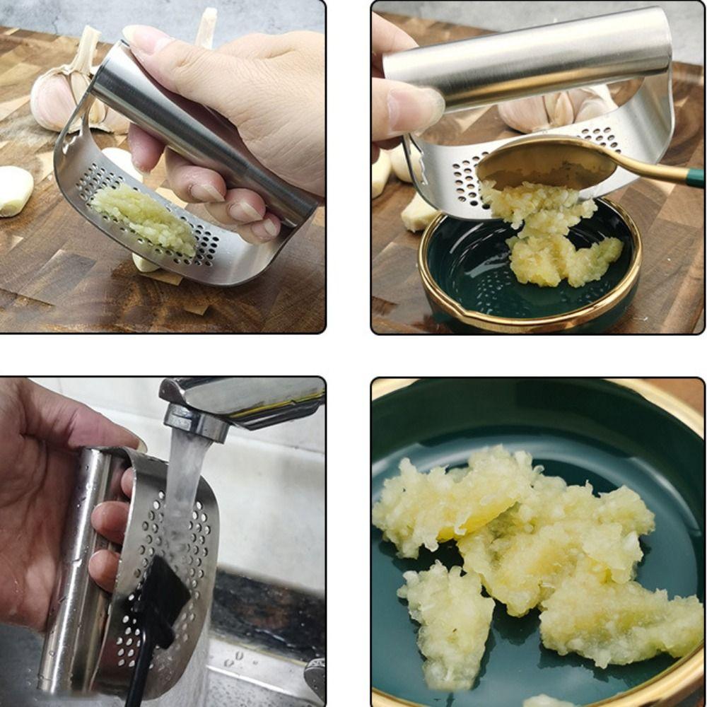 Comfortable Handle Garlic Mincer Garlic Chopper Garlic Crusher Garlic Press Rocker Kitchen Tools