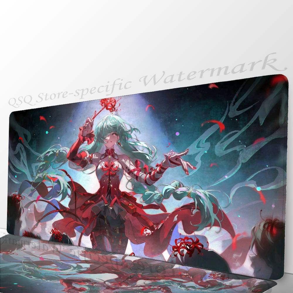 Philolova Anime Game W-Wuthering Waves Mousepad Mouse Mat Desk Mat With Pad Gaming Accessories Prime Gaming XXL Keyboard Pad P