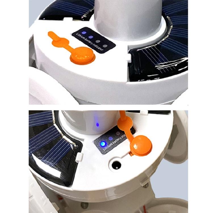 Folding Solar Camping Light Portable Emergencies Light USB Rechargeable Outdoor Tent Lamp with Hanging Hook Enduring