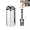 7-19mm Multi-Purpose Hand Tool Chrome Steel Manual Operation with Ratch Professional Universal Socket Wrench Set