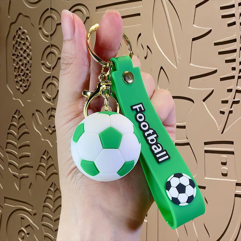 Cartoon World Cup Soccer Keychain Couple Bag Charm Car Key Ring Creative Small Gift