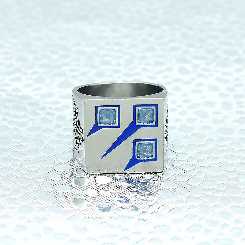 Bone Overlord King Silver Ring Anime Peripheral Cosplay Jewelry Fan Gift Fashion