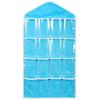 Hot 16Pockets WardrobePockets Clear Hanging Bag Socks Bra Underwear Stationery Rack Hanger Storage Saving Space Tidy Organizer