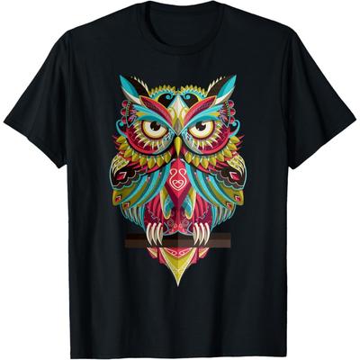 Cool Owl Graphic Tees - Cute Graphic Design Illustration Owl T-Shirt