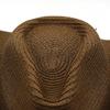 Metal Skull Decors Women Men Straw Weaving Hat for Spring Summer Elegant Lady Man Church Cosplay Hat Adjustable